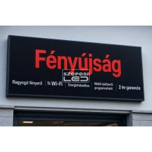 Fényújság 128cm x 48cm Piros LED reklámtábla fényreklám + WiFi vezérlőkártya beépítve