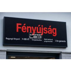   Fényújság 128cm x 48cm Piros LED reklámtábla fényreklám + WiFi vezérlőkártya beépítve