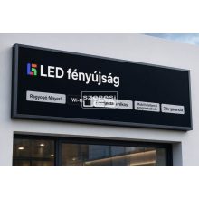 Fényújság 128cm x 48cm 7 színű LED reklámtábla fényreklám + WiFi vezérlőkártya beépítve