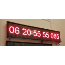 Fényújság 160cm x 32cm Piros LED reklámtábla fényreklám + WiFi vezérlőkártya beépítve