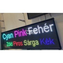 Fényújság 160cm x 32cm 7 színű LED reklámtábla fényreklám + WiFi vezérlőkártya beépítve