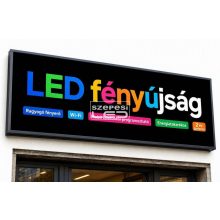Fényújság 160cm x 48cm 7 színű LED reklámtábla fényreklám + WiFi vezérlőkártya beépítve
