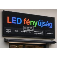 Fényújság 160cm x 64cm 7 színű LED reklámtábla fényreklám + WiFi vezérlőkártya beépítve