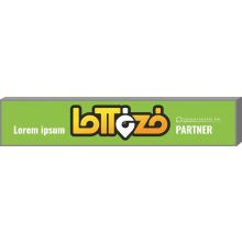 Lottózó világító tábla 250 cm x 50 cm