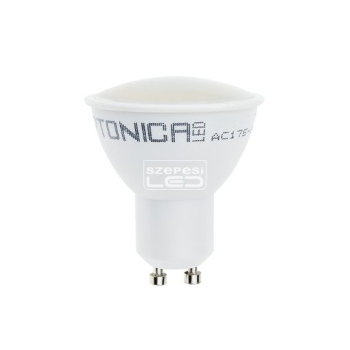 LED Spot, égő, GU10 foglalat, 7 Watt, nappali fehér Optonica