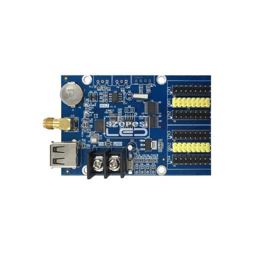 HD-E62 LED fényújság - fényreklám vezérlő kártya - LAN - egy szín vezérlés - aszinkron