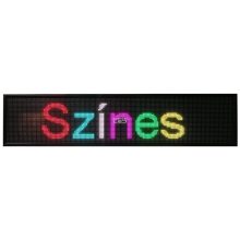 Fényújság 192cm x 32cm 7 színű LED reklámtábla fényreklám + WiFi vezérlőkártya beépítve