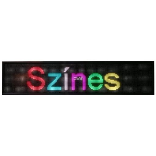 Fényújság 192cm x 32cm 7 színű LED reklámtábla fényreklám + WiFi vezérlőkártya beépítve