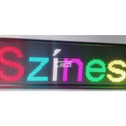 Fényújság 192cm x 32cm 7 színű LED reklámtábla fényreklám + WiFi vezérlőkártya beépítve