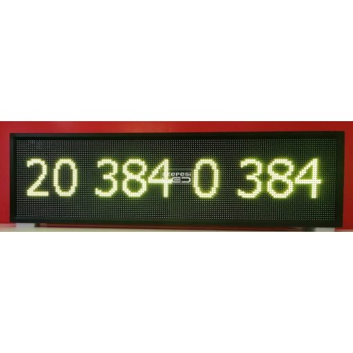 Fényújság 192cm x 32cm 7 színű LED reklámtábla fényreklám + WiFi vezérlőkártya beépítve