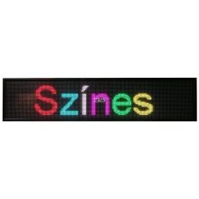 Fényújság 224cm x 48cm 7 színű LED reklámtábla fényreklám + WiFi vezérlőkártya beépítve