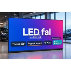  Beltéri GOB P1.5 LED fal 256cm x 192cm - eredeti LAMPRO LED modulokból építve,  Wi - Fi vezérléssel