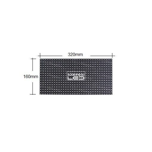 Fényújság 288cm x 48cm Piros LED reklámtábla fényreklám + WiFi vezérlőkártya beépítve