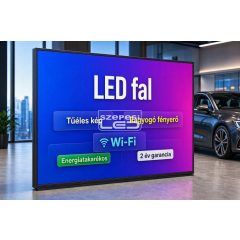   Beltéri GOB P1.5 LED fal 192cm x 160cm - eredeti LAMPRO LED modulokból építve, Wi - Fi vezérléssel