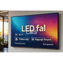 Beltéri GOB P1.5 LED fal 192cm x 128cm - eredeti LAMPRO LED modulokból építve,  Wi - Fi vezérléssel