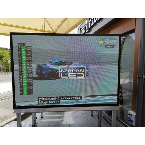 Kültéri P2.5 LED fal 192cm x 128cm - eredeti LAMPRO LED modulokból építve,  Wi - Fi vezérléssel
