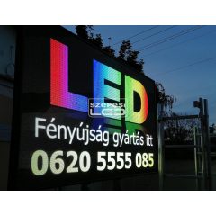   Kültéri P3 LED fal 256cm x 144cm - eredeti LAMPRO LED modulokból építve,  Wi - Fi vezérléssel