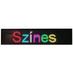   Fényújság 96cm x 32cm 7 színű LED reklámtábla fényreklám + WiFi vezérlőkártya beépítve