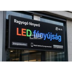   Fényújság 96cm x 64cm 7 színű LED reklámtábla fényreklám + WiFi vezérlőkártya beépítve