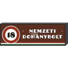 Nemzeti Dohánybolt világító tábla 150 cm x 50 cm