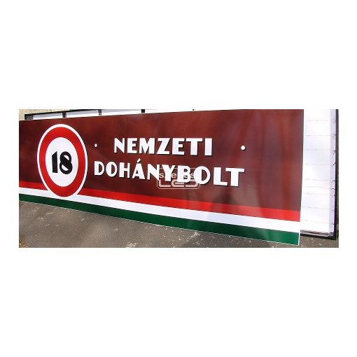 Nemzeti Dohánybolt világító tábla 150 cm x 50 cm