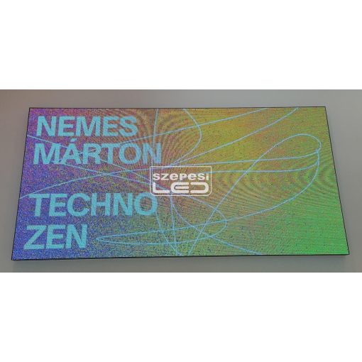 Beltéri P4 LED fal 320cm x 160cm - eredeti Qiangli LED modulokból építve,  Wi - Fi vezérléssel